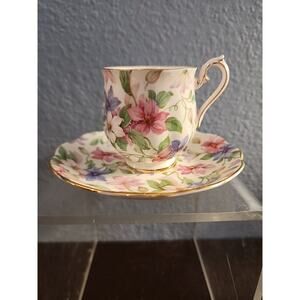 Royal Albert Teacup and Saucer Summer Glory Chintz‎ Floral
